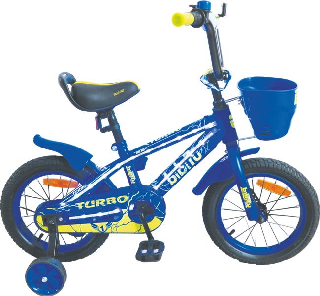 B14T1 Велосипед Bibitu Turbo 14" 1-ск.