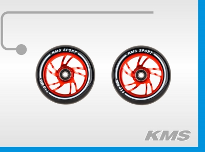 805404 Колеса для трюковых самокатов KMS пластиковые диаметр 110мм с подшипниками