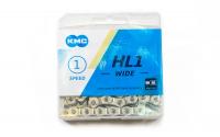 6968(HL1W) Цепь КМС-HL1-W HALF LINK  100 зв. 1-ск. для ВМХ и FIXIE (HL-710)