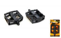 7048(PD-TX-P642) Педали TRIX PLATFORM пластиковые, 100x95мм, резьба 9/16", с шипами