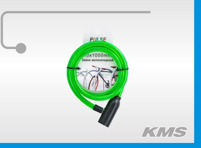 3281247 Велозамок Ø 10х1000 с ключом Pulse