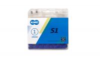 9670(S1 blue) Цепь KMC S1 1-ск 112 звеньев