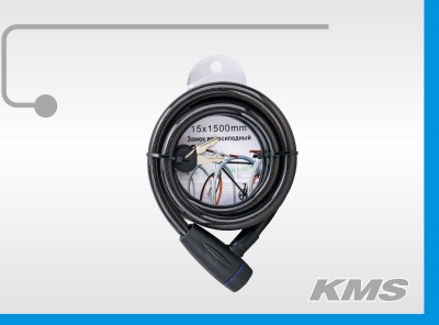 3281254 Велозамок Pulse 15*1500, с ключом