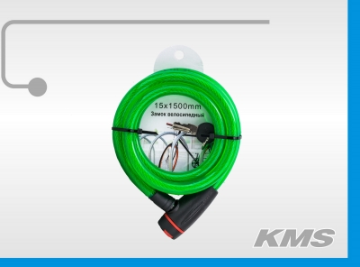 3281254 Велозамок Pulse 15*1500, с ключом