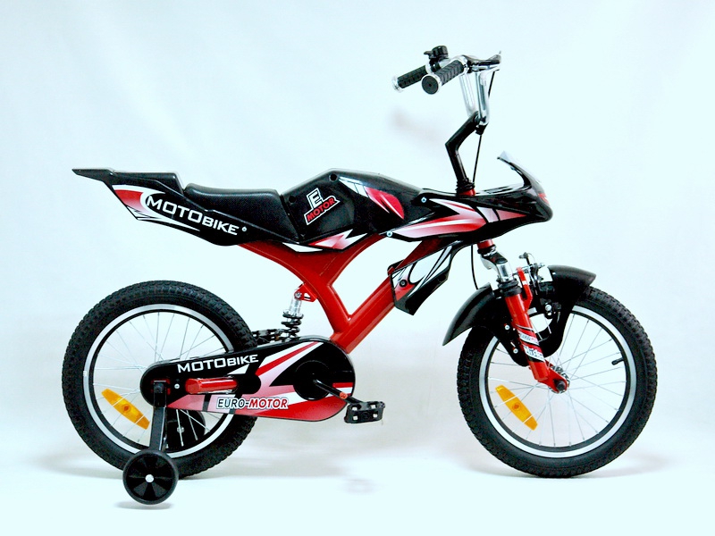 160204M Велосипед Eurotex Motobike 16" 1-ск.