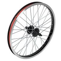 X112975 Колесо заднее 20" для BMX, двойной алюминиевый обод 36H, алюминиевая втулка, ось 3/8" 175 мм, 9Т (ось тонкая)
