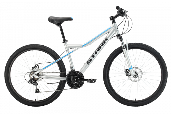 Велосипед Stark SLASH 26.2D 26" 21-ск. (14,5" серый-голубой) HQ-0005259