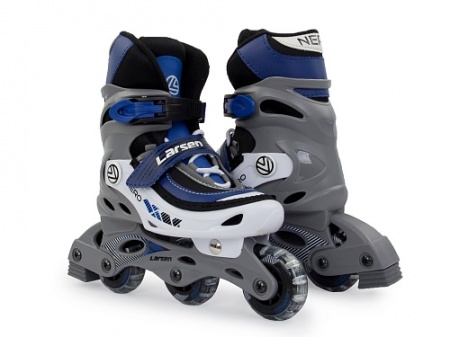 Ролики раздвижные Larsen Nero blue