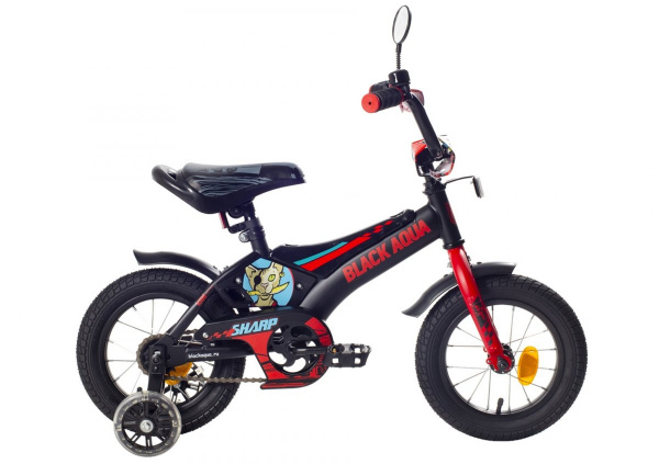 KG1410 Велосипед Black Aqua Sharp 14" 1-ск.