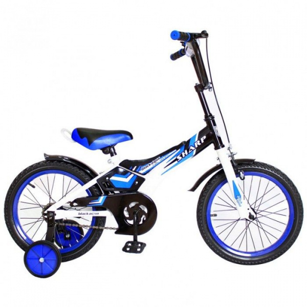 KG1410 Велосипед Black Aqua Sharp 14" 1-ск.
