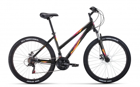 Велосипед Forward IRIS 2.0 D 26" 18-ск. (17" черный-розовый) RBK22FW26739