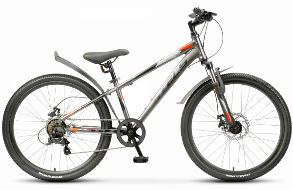 Велосипед STELS Turbo 400 24 MD 6-ск. (12" серый-красный)