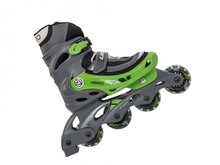 Ролики раздвижные Larsen Nero green