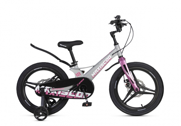 MSC-S1842D Велосипед Maxiscoo SPACE Deluxe 18" (серый матовый)