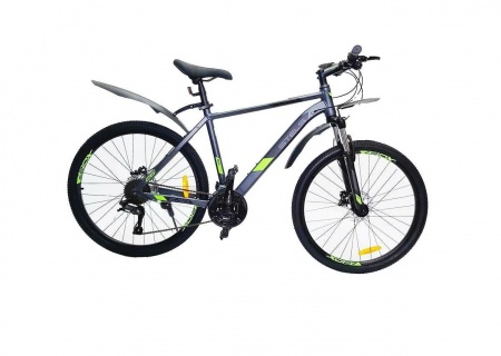 Велосипед STELS Navigator 640D V010 26" 24-ск. (17" антрацитовый-зеленый)