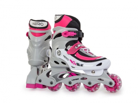 Ролики раздвижные Larsen Nero pink