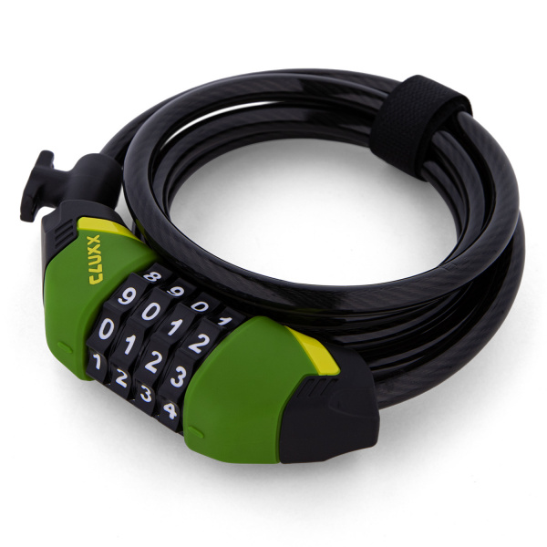 6010918 Замок велосипедный CLUXX Gardia 850C Green/Black