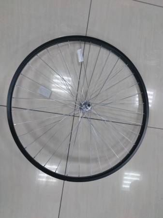 (2833-SF-HB03F) Колесо переднее 28" 36 отв 3/8" (гайка) 1-ск. черное RWF28BK36C92