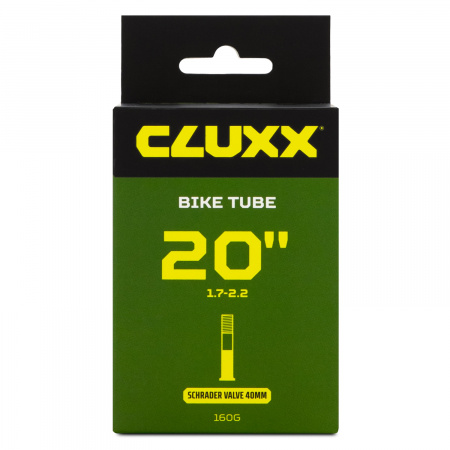 6099586 Велокамера 20"×1.7/2.2 Schrader (AV40) CLUXX Black