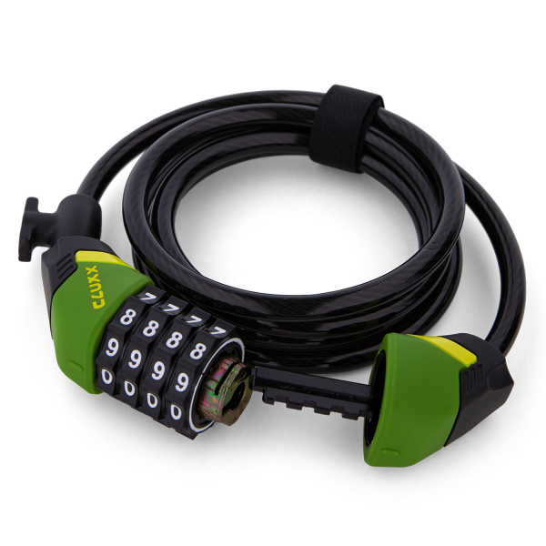 6010918 Замок велосипедный CLUXX Gardia 850C Green/Black