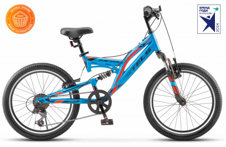 Велосипед STELS Mustang 20V (13" синий)