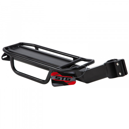 X68683 Багажник для велосипеда 26"-28", задний KWA-618-06 на подседельную трубу, алюминиевый