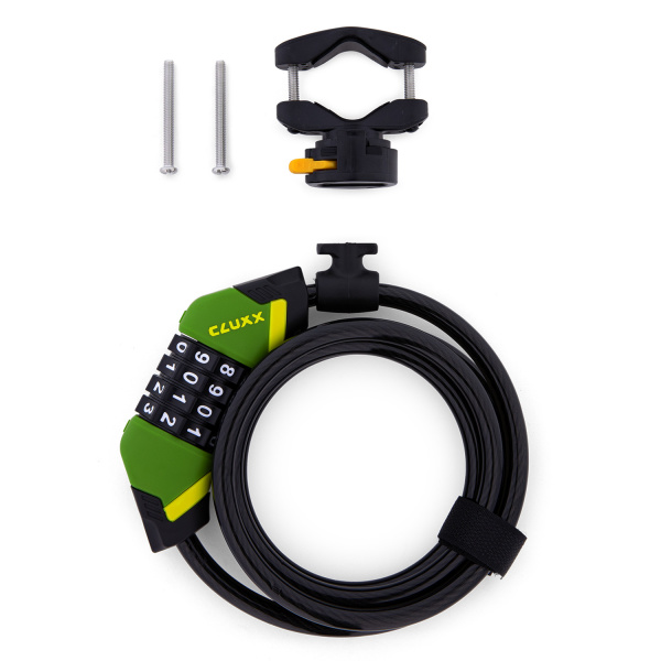 6010918 Замок велосипедный CLUXX Gardia 850C Green/Black
