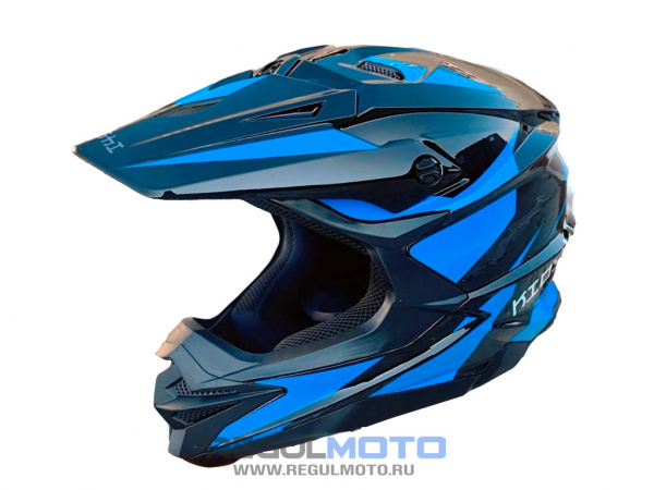 305200-15 Шлем KIOSHI Holeshot 803 кроссовый (XXL черный-синий) 305200-15 Шлем KIOSHI Holeshot 803 кроссовый (XXL черный-синий)