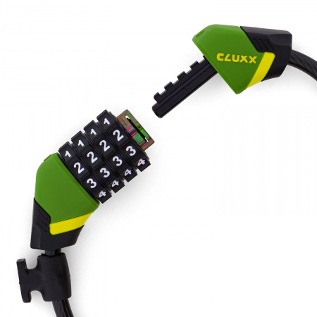 6010918 Замок велосипедный CLUXX Gardia 850C Green/Black