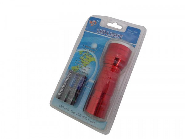 855-480 Фонарь карманный металл 21 LED