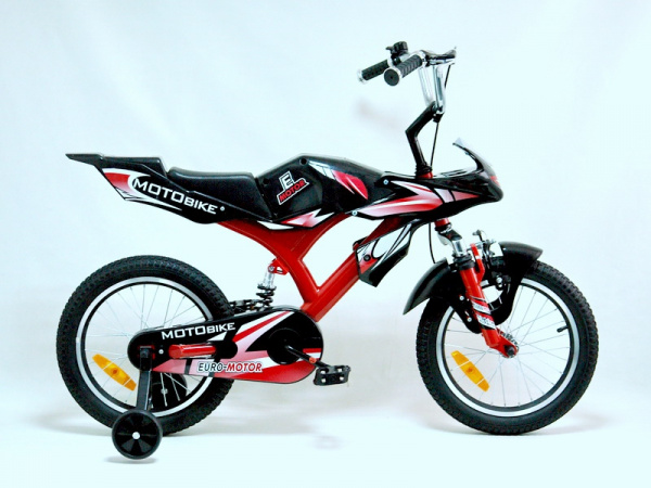 160204M Велосипед Eurotex Motobike 16" 1-ск.